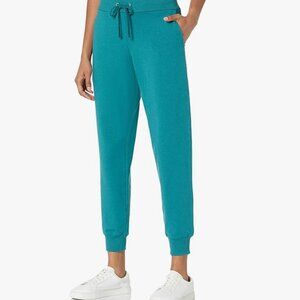 The Drop Women's Grace Supersoft Stretch Rib-Cuff Jogger, M, Pacific Teal